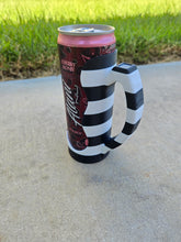 Load image into Gallery viewer, 12oz Slim Can Handle Holder | Striped 3D Printed Skinny Can Mug Adapter
