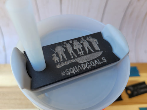 Horror Squad Goals Stanley Tumbler Straw Cup Topper Black