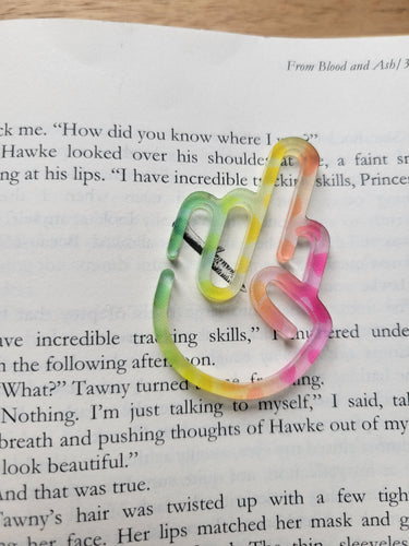 F Off I'm Reading Rainbow Leopard Acrylic Bookmark