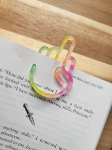 F Off I'm Reading Rainbow Leopard Acrylic Bookmark