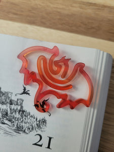 Sunset Dragon Acrylic Bookmark