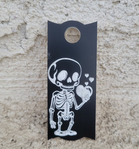 Skeleton Lover Stanley Tumbler Straw Cup Topper Black