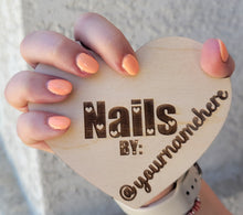 Load image into Gallery viewer, Heart Wood Nail photo prop