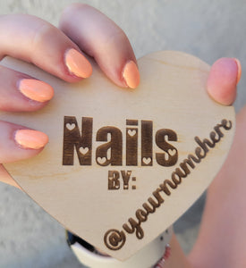 Heart Wood Nail photo prop