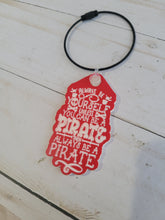 Load image into Gallery viewer, Always Be A Pirate tumbler tag - water bottle tag - bag tag