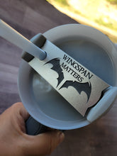 Load image into Gallery viewer, Officially Licensed Wingspan Matters Stanley Straw Tumbler Cup Topper Silver