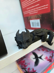 Sleeping Baby Dragon Bookshelf Decor