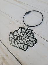 Load image into Gallery viewer, Anti-social book lover tumbler tag - water bottle tag - bag tag