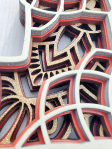 Stocking Layered Ornament