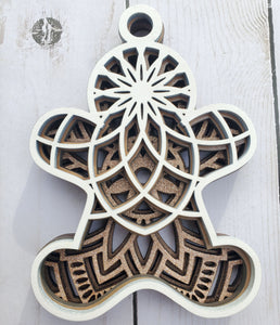 Gingerbread Man Layered Ornament