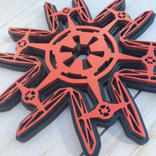 Load image into Gallery viewer, Space Fighter Snowflake Ornament