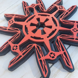 Space Fighter Snowflake Ornament
