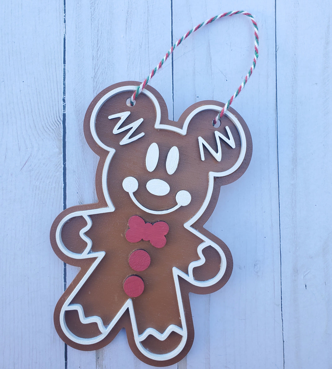 Mouse Gingerbread Ornament