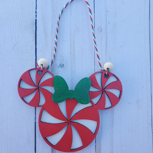 Girl Peppermint Mouse Ornament
