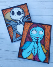 Load image into Gallery viewer, Jack and Sally 6 Layer Wood Portrait Set