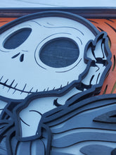 Load image into Gallery viewer, Jack and Sally 6 Layer Wood Portrait Set