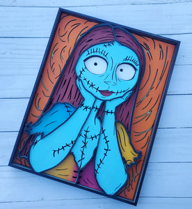 Sally 6 Layer Wood Portrait