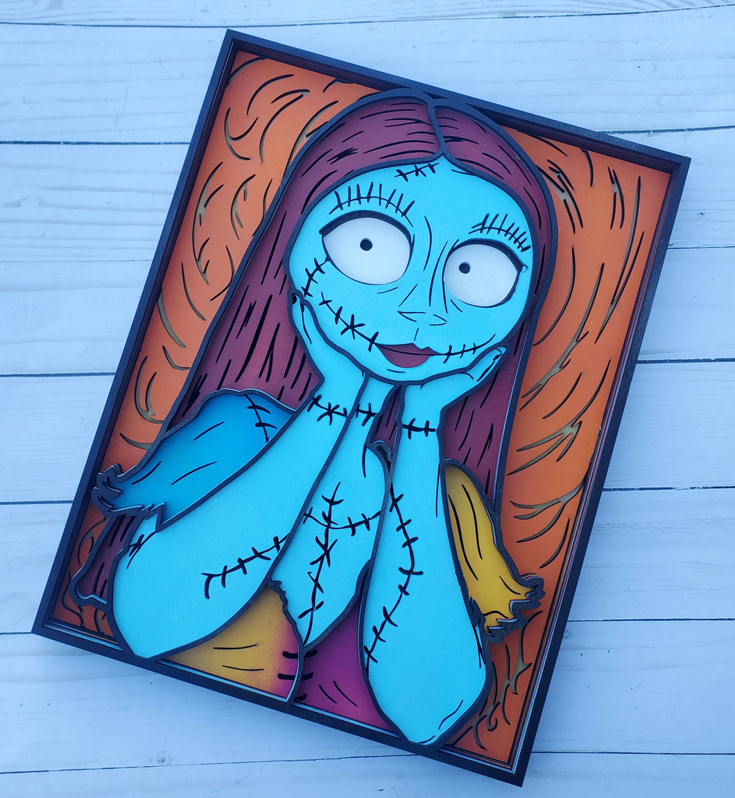 Sally 6 Layer Wood Portrait
