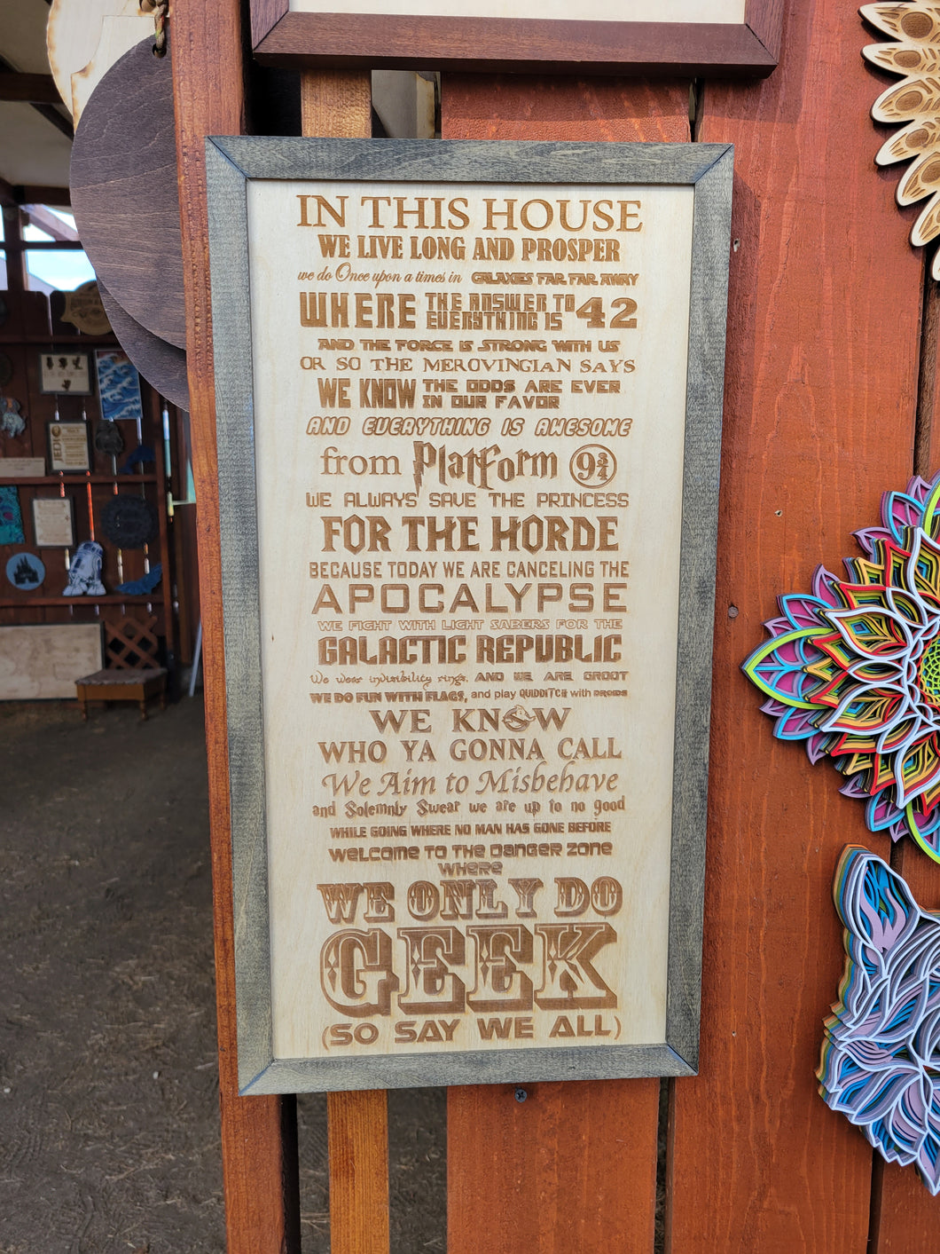 We Do Geek House Sign Med Size