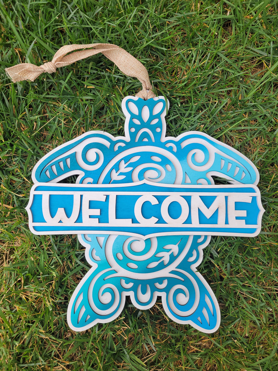 Sea Turtle Welcome Sign