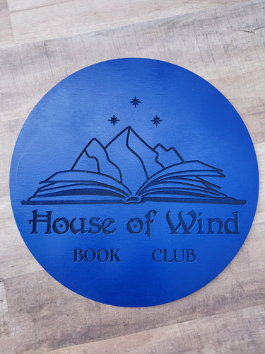 Officially Licensed Bookish mini House of Wind Sign