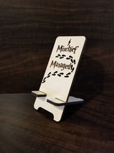 Load image into Gallery viewer, Mischief Managed Wood Phone Stand